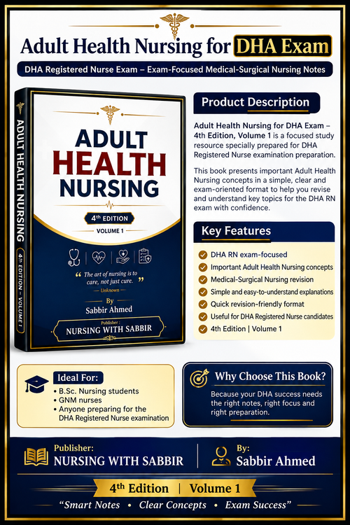 Adult Health Nursing for DHA Exam – 4th Edition | Volume 1