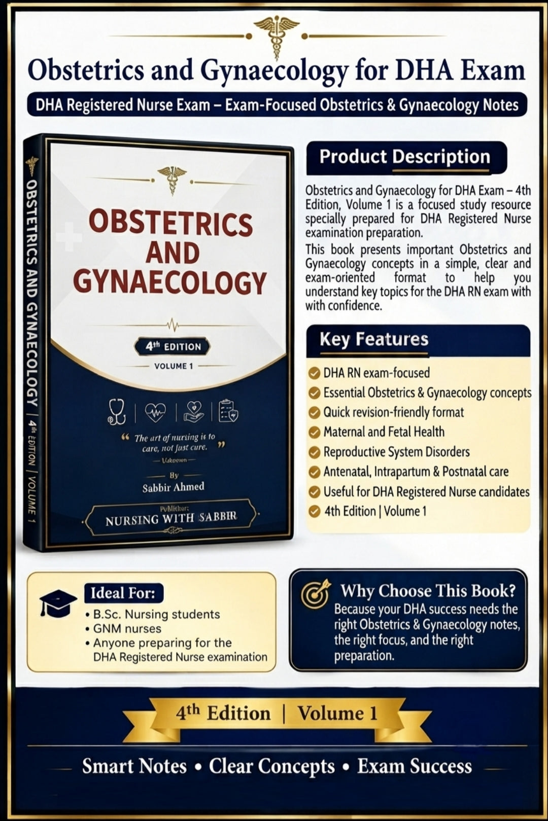 Obstetrics & Gynaecology for DHA exam – 4th Edition | Volume-1