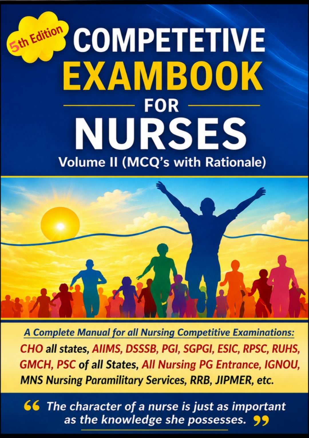 Competitive ExamBook for Nurses – 5th Edition | Volume II | MCQs with Rationale