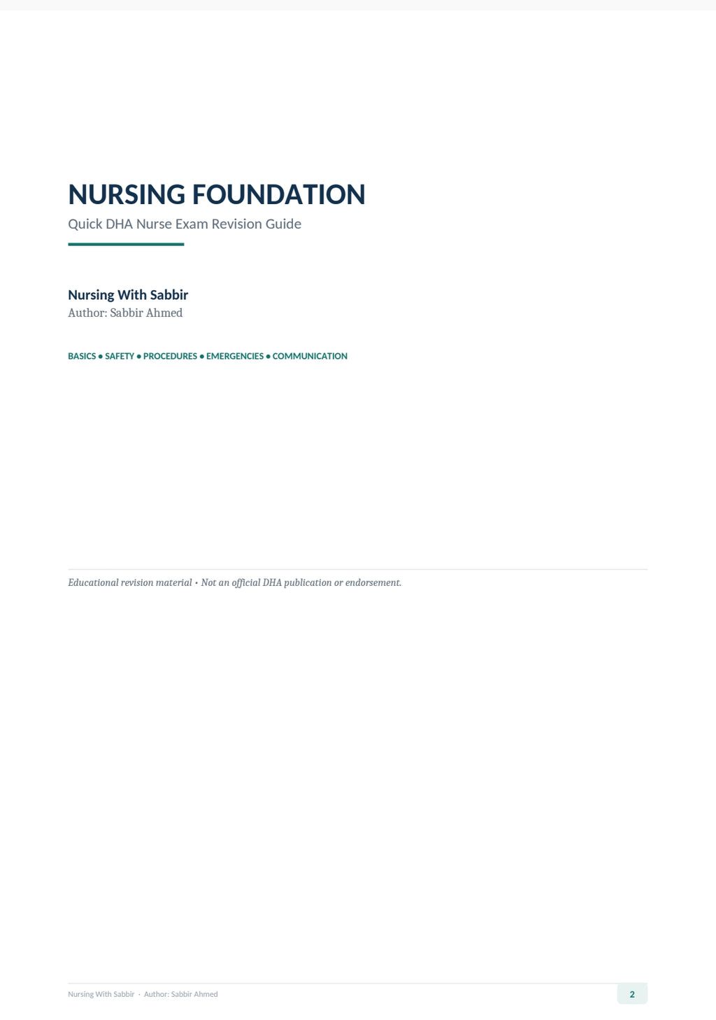 Nursing Foundation For DHA | 4th Edition | Volume-1