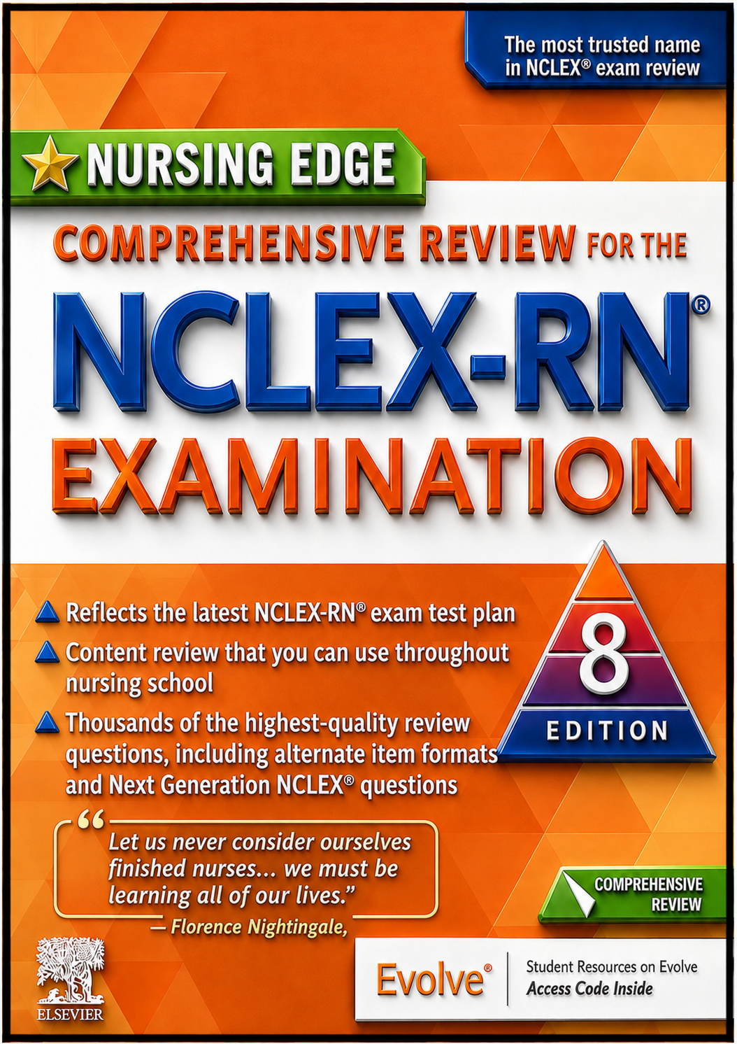 Take your NCLEX-RN® preparation to the next level with Nursing Edge – Comprehensive Review, 8th Edition.
