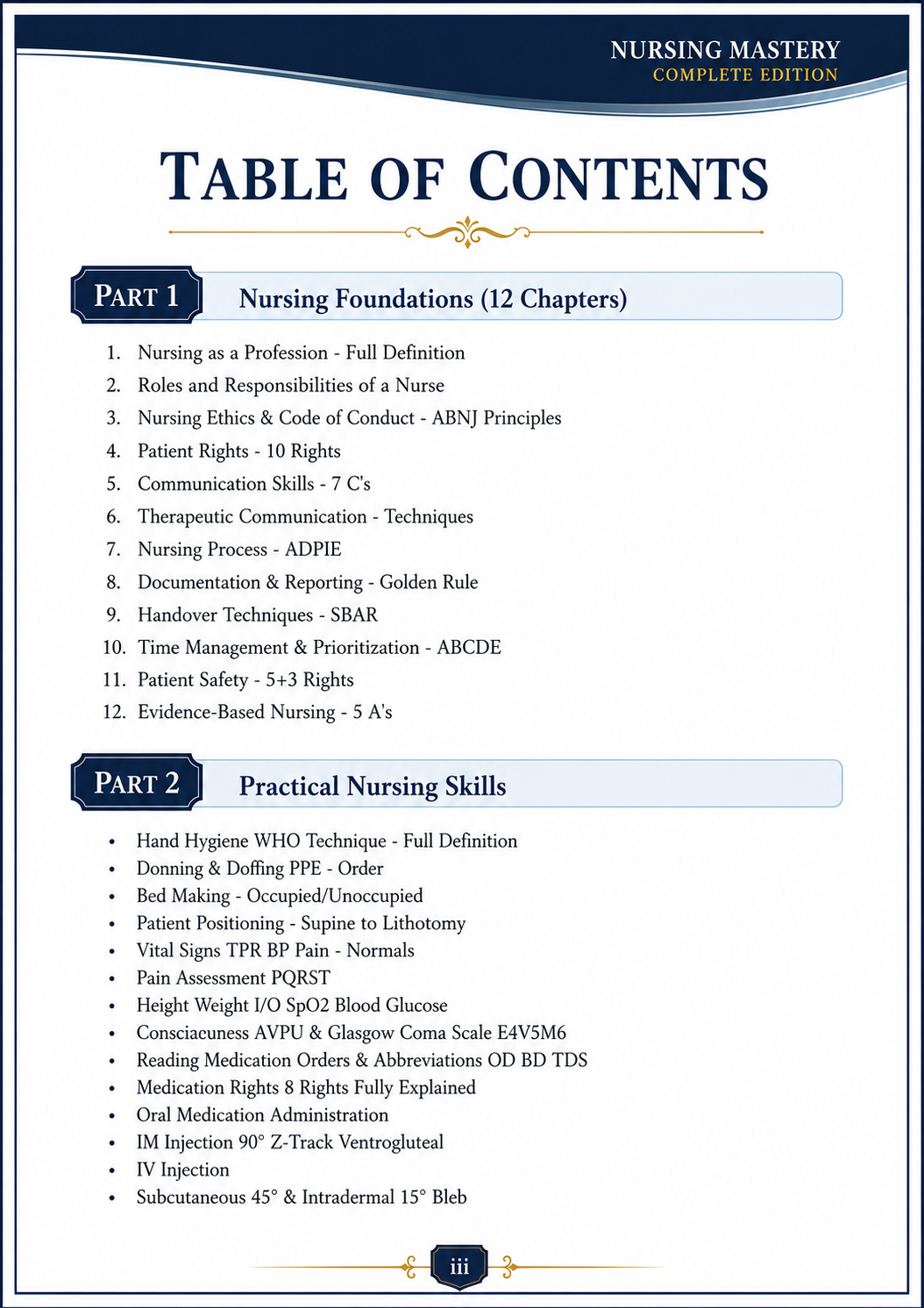Nursing Mastery: Nursing Foundations | New Edition | Volume-1 (2026–2027)