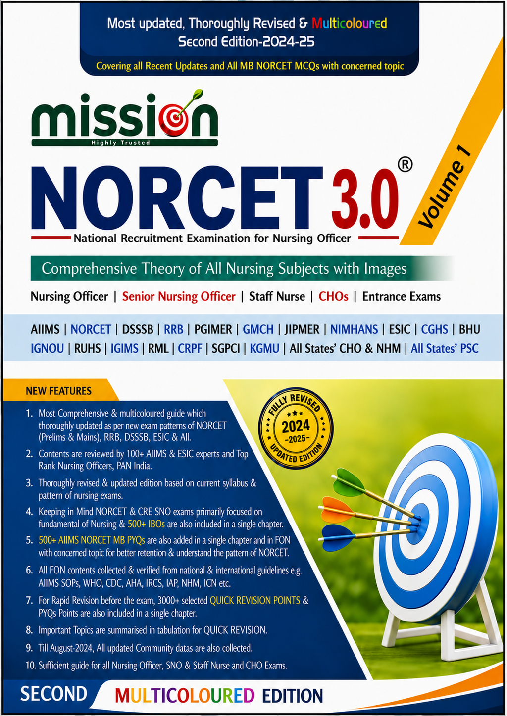 Mission Norcet 3.0 – Nursing Exam Preparation | Important MCQs & High-Yield Questions eBook