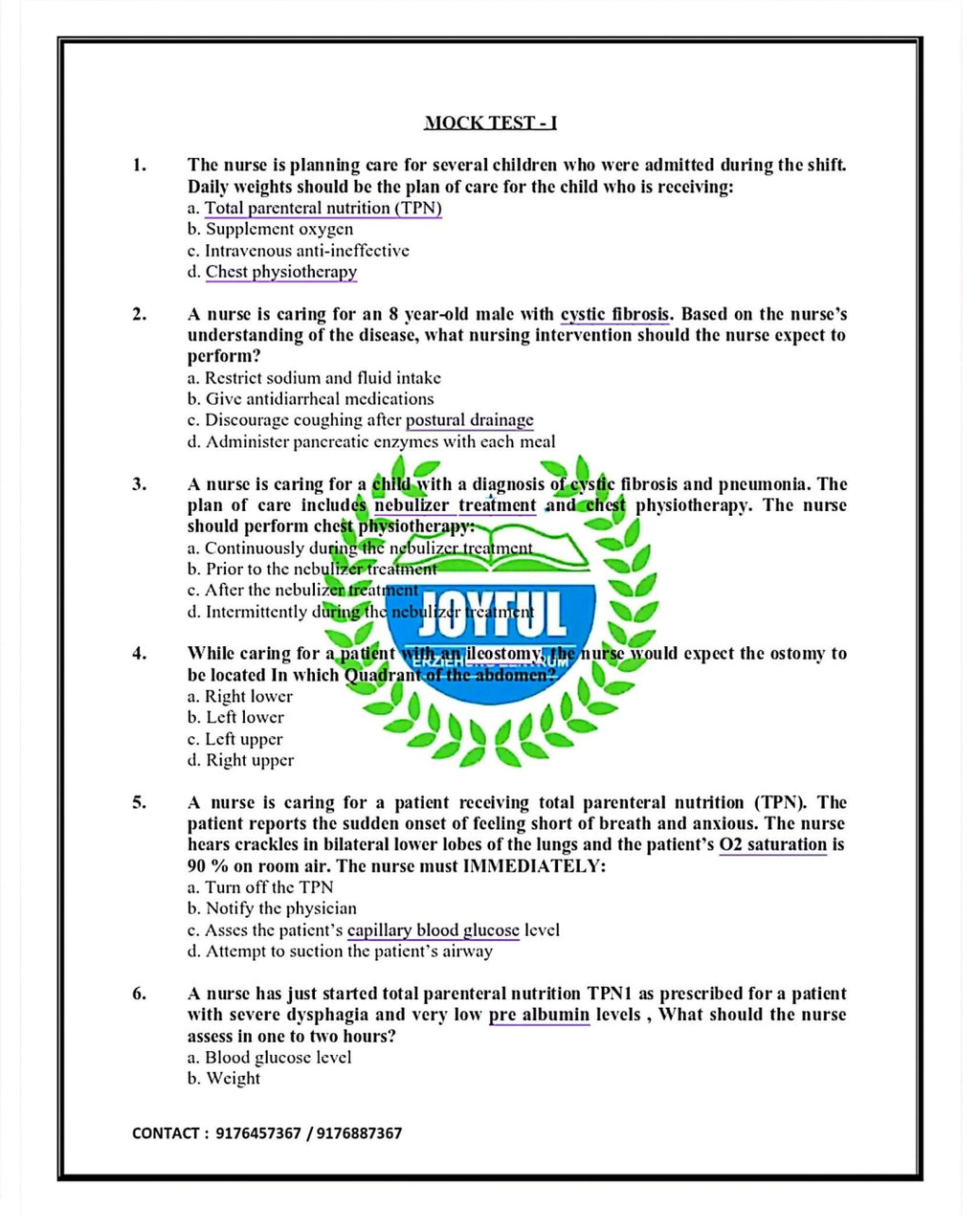DHA Nursing Exam – 200 Exam-Style MCQs