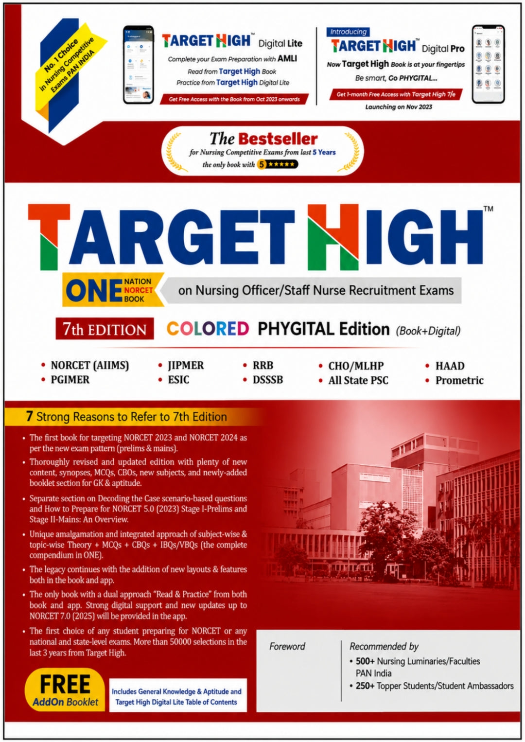 Target High – 7th Colored Phygital Edition | Important Nursing Exam Preparation eBook